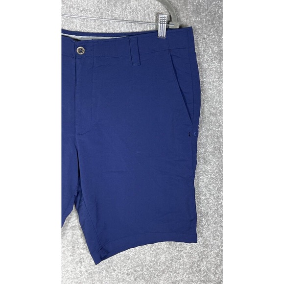 Under Armour Heatgear Loose Chino Shorts Mens Size 40 Stretch Blue Pockets - Picture 5 of 11
